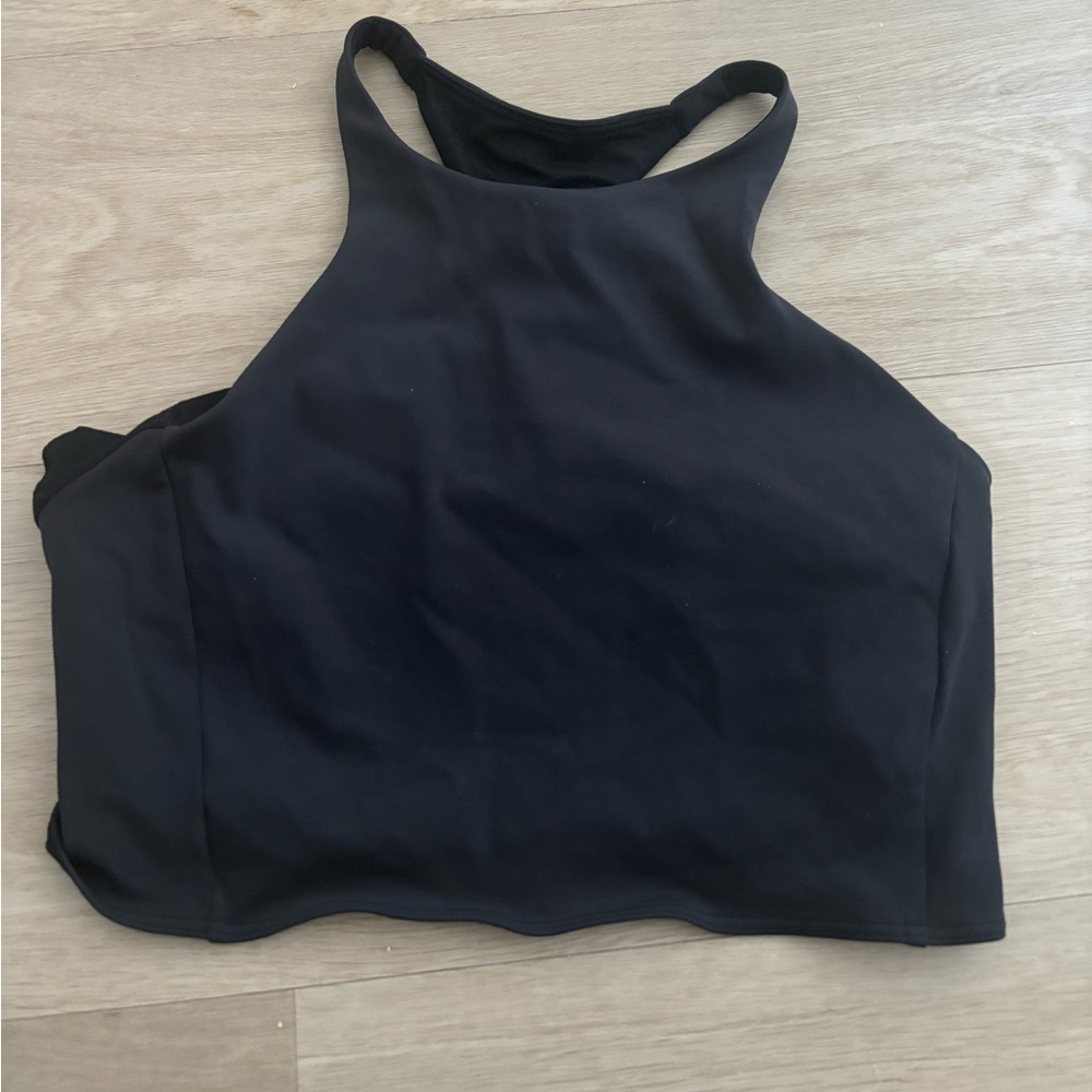 Lululemon Black High Neck Crop Top - 6